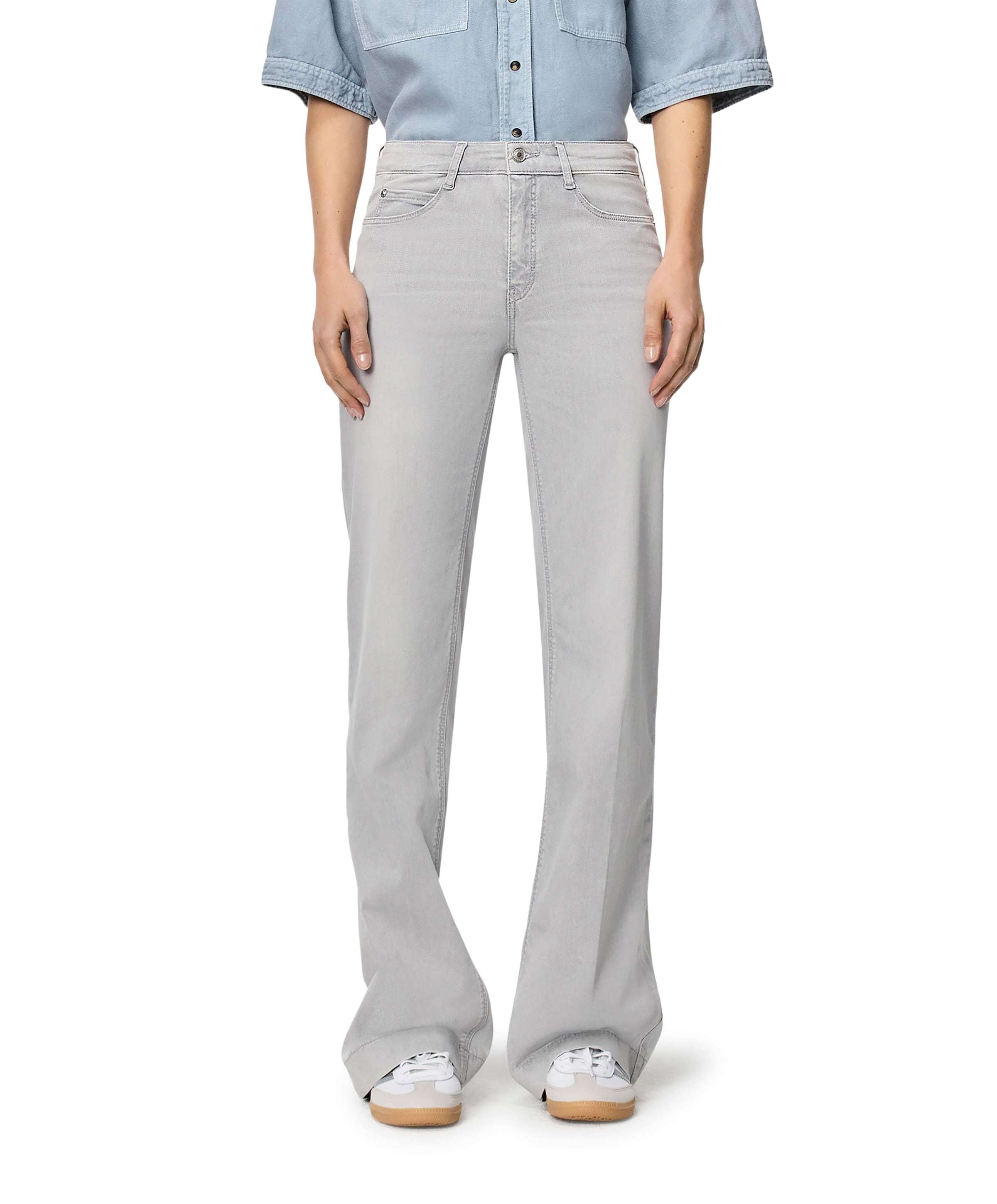 DREAM WIDE dames broek grijs