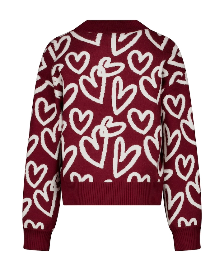 Meisjes trui bordeaux
