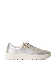 Lace-up dames sneakers zilver