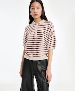 Dames polo beige
