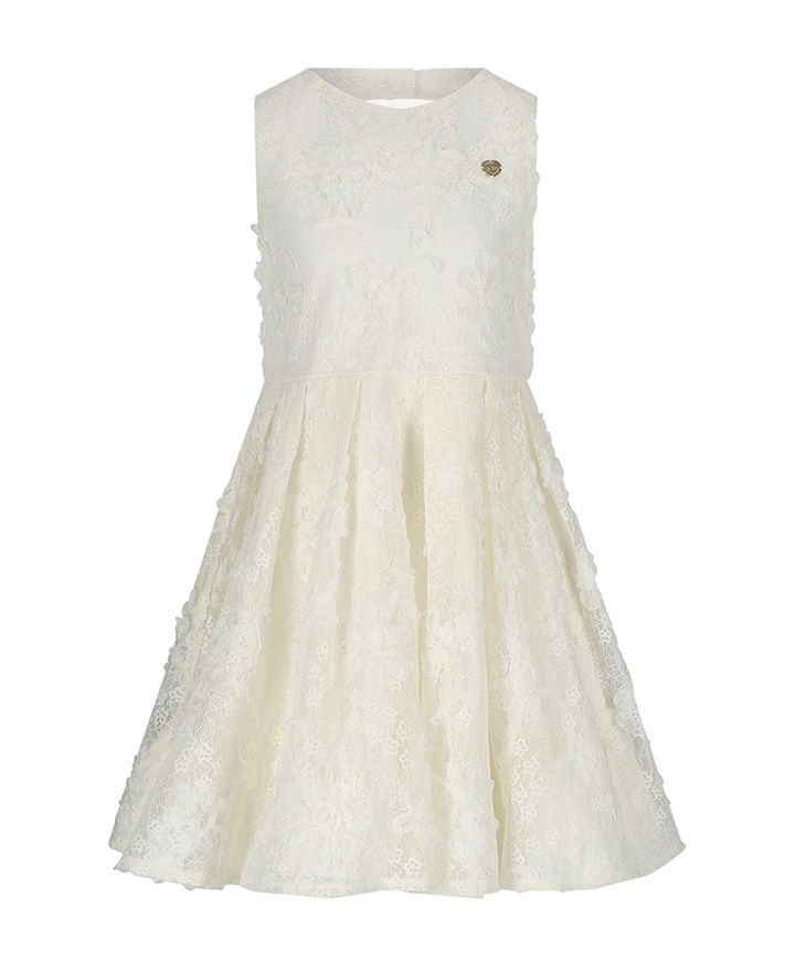 Meisjes jurk ecru