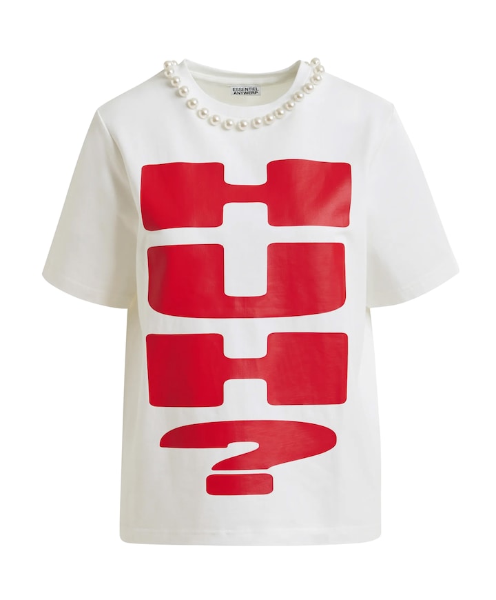 Dames t-shirt ecru