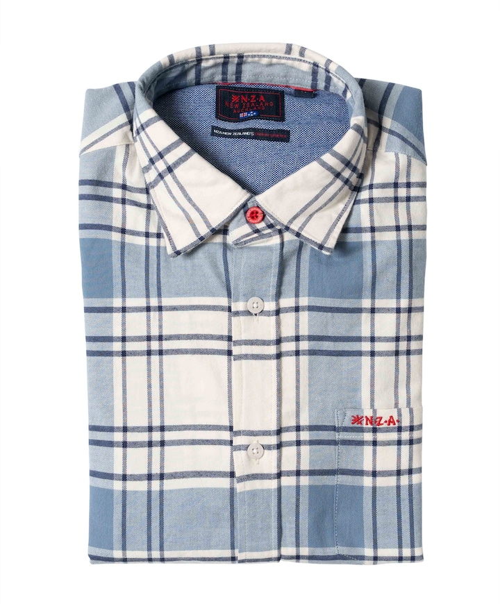 Overhemd lange mouw blauw