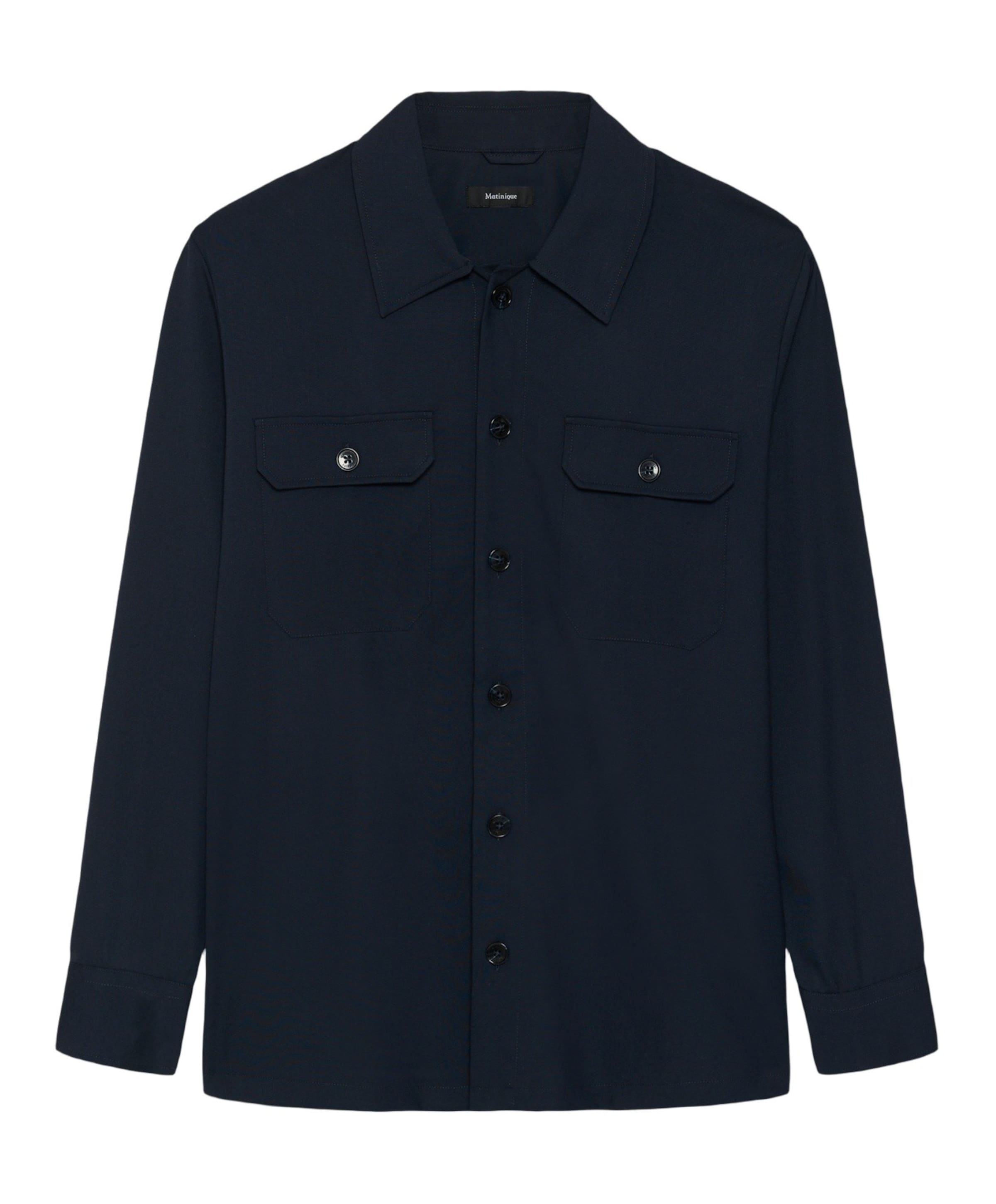 Heren overshirt blauw