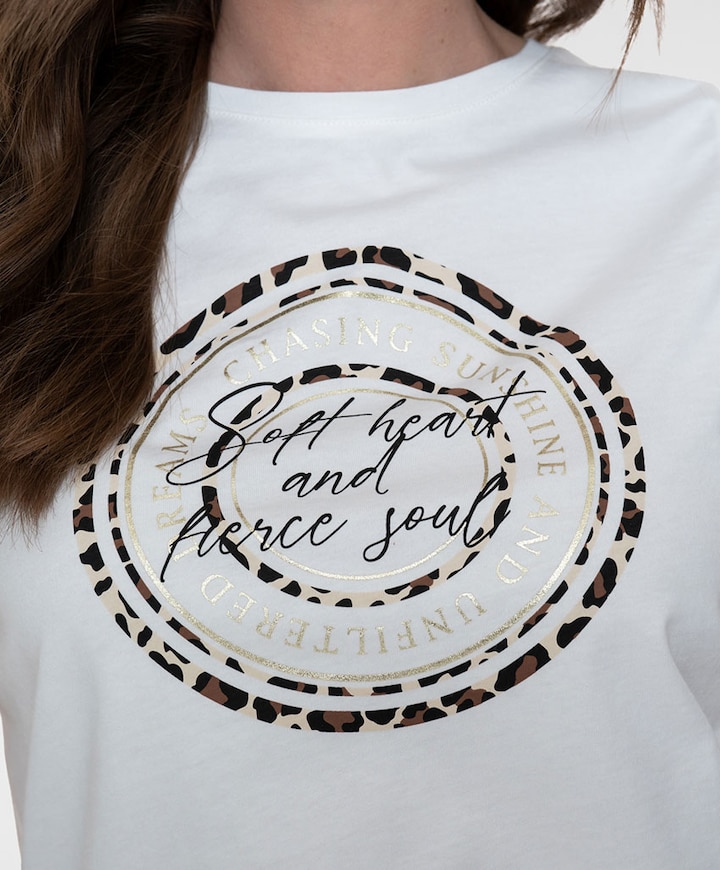 Dames T-shirt ecru
