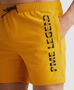 AIRFRAME SWIMSHORTS BIG LOGO PRINT heren zwembroek geel