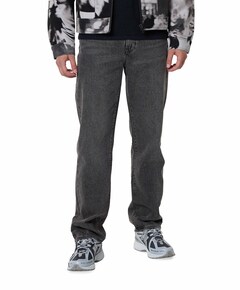 568 Loose straight heren jeans zwart