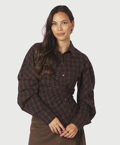 Dames blouse bruin
