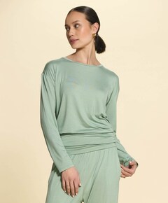Dames pyjamatop groen