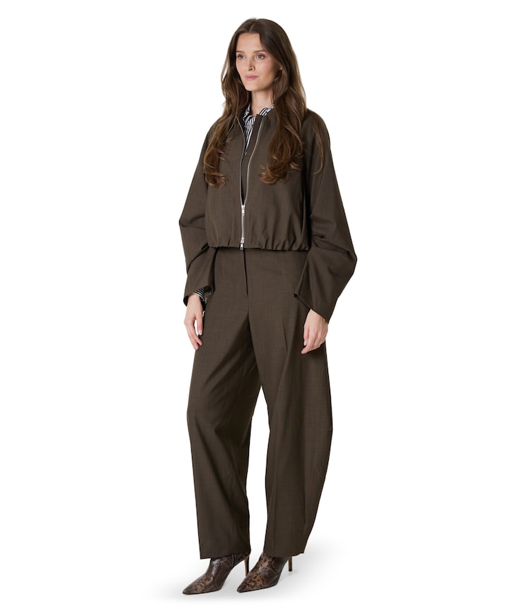 Dante Mid waist Pants dames broek groen