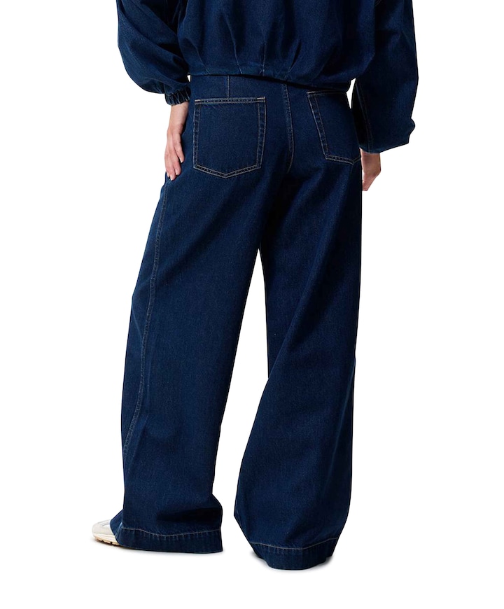 Wide leg jeans blauw