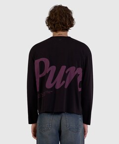 Heren longsleeve bruin