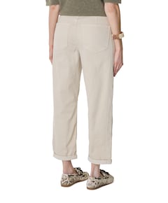 Caitlina Sidepatch Colour dames jeans beige