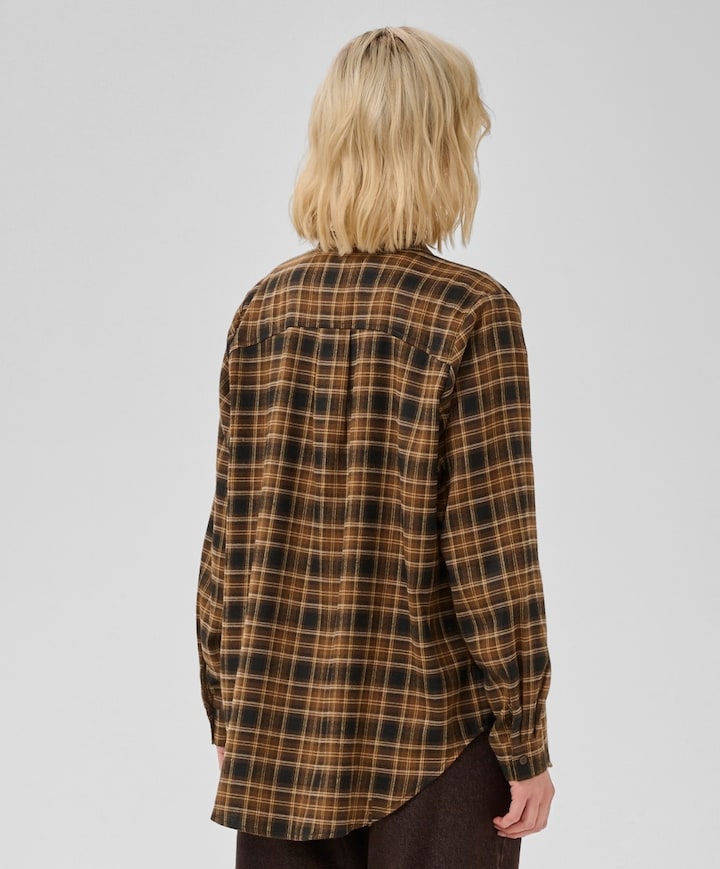 Dames blouse bruin