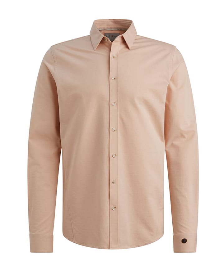 Heren overhemd lange mouw roze