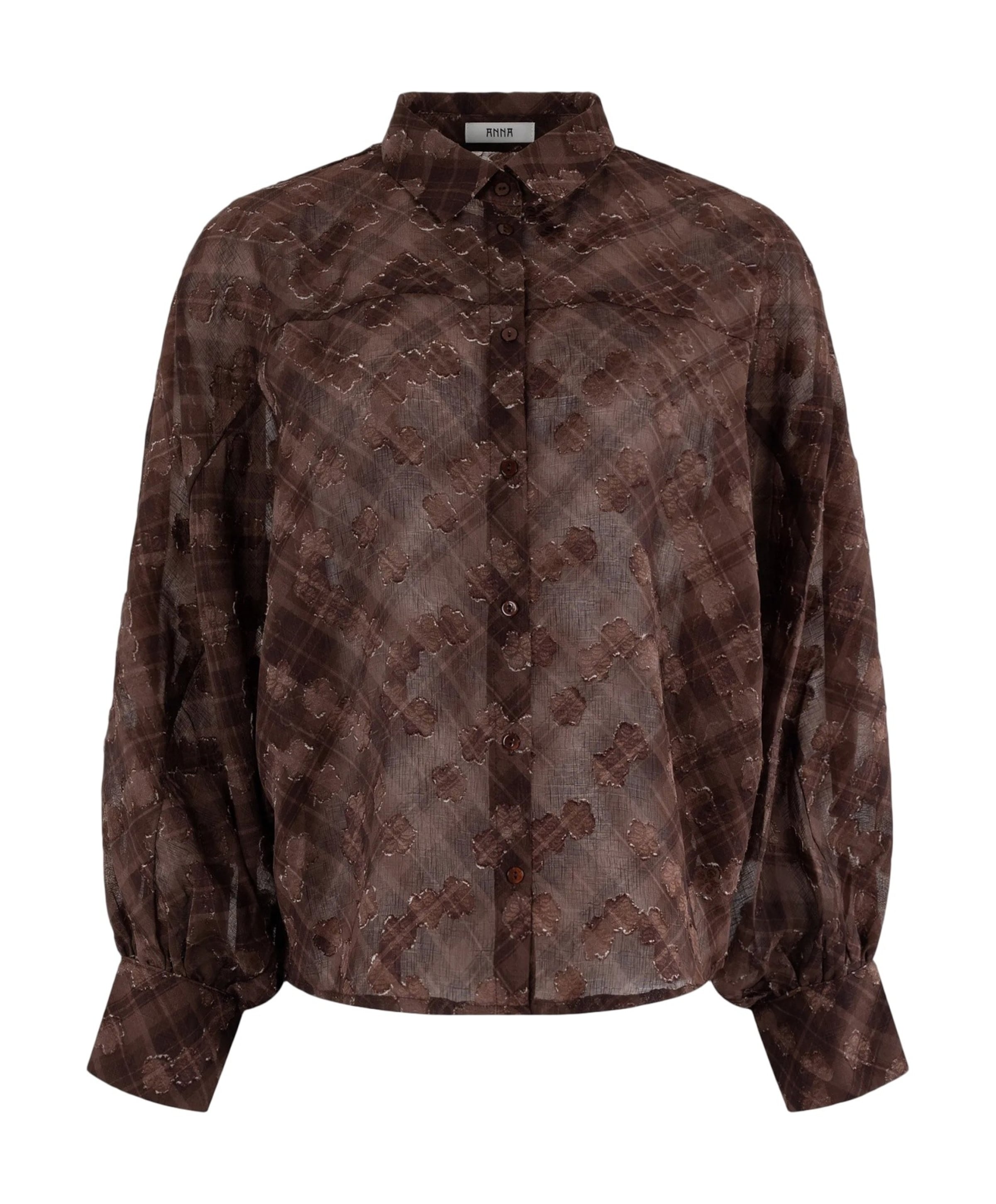 Dames blouse bruin