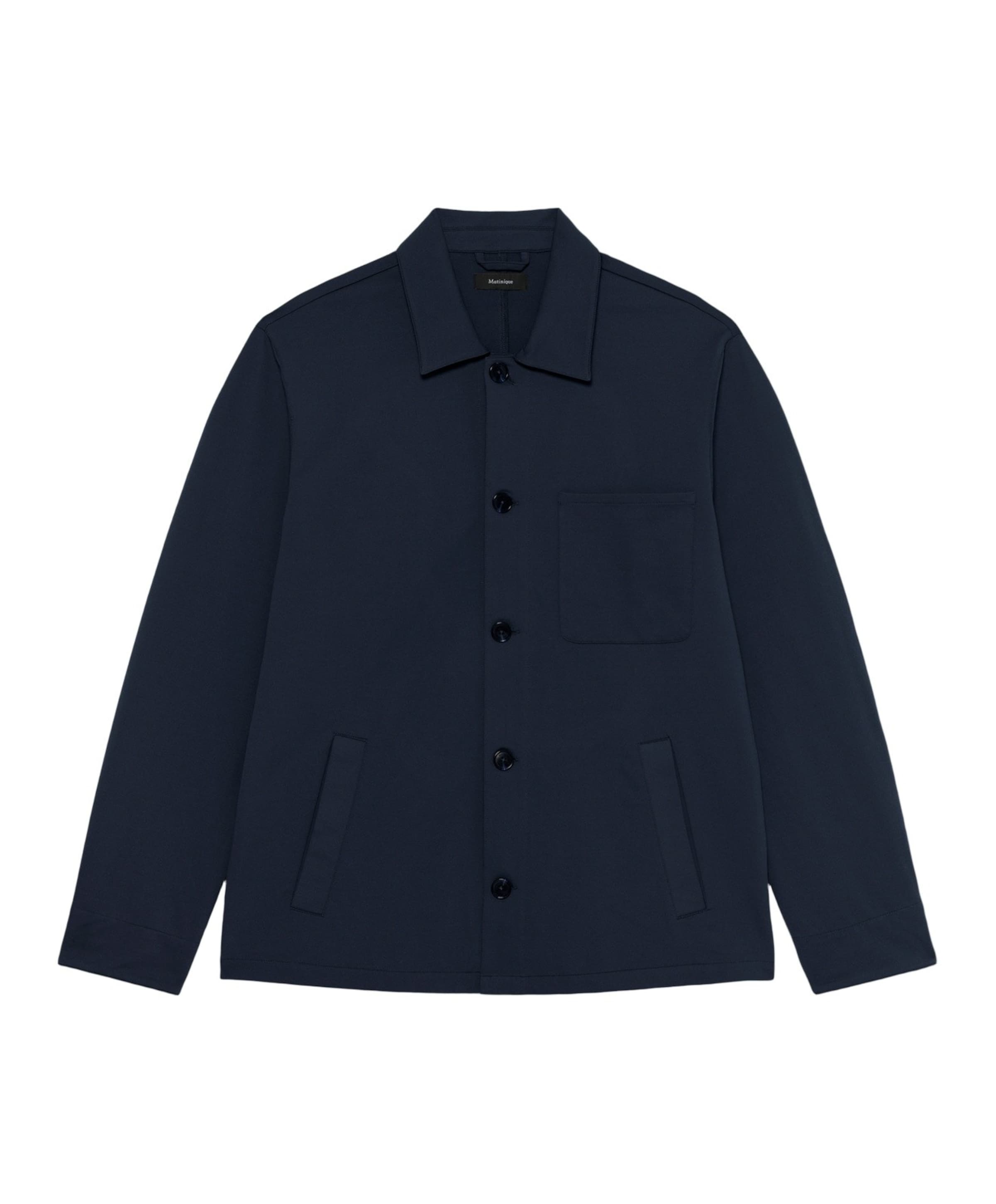 Heren overshirt blauw