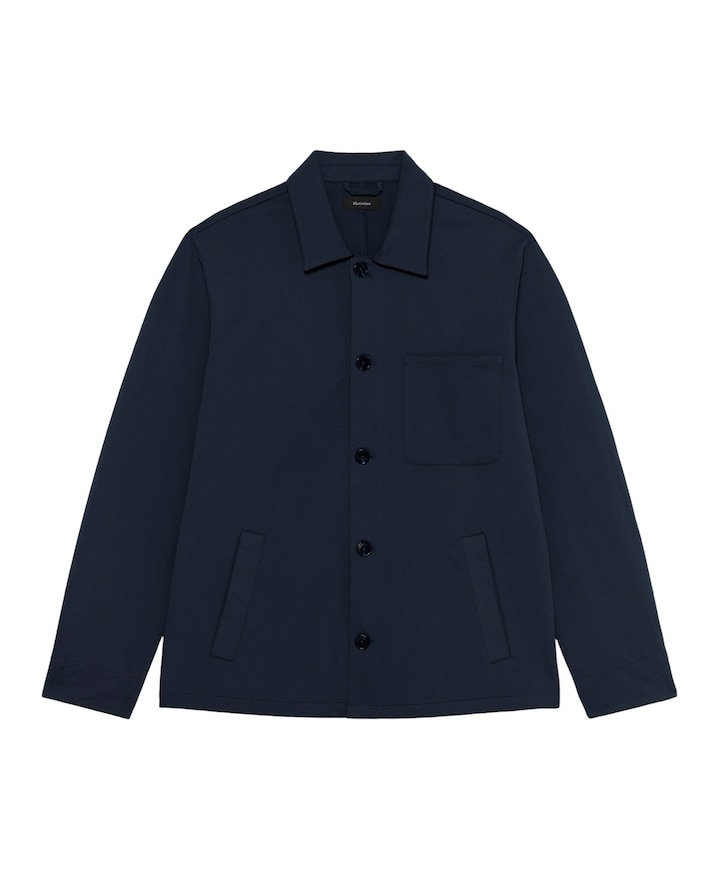 Heren overshirt blauw