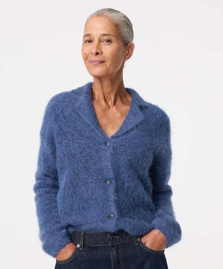 Dames vest blauw