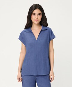 Dames blouse blauw