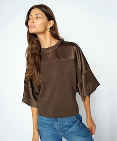Dames sweater bruin