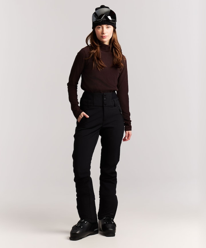 PRTHindon softshell dames skibroek zwart