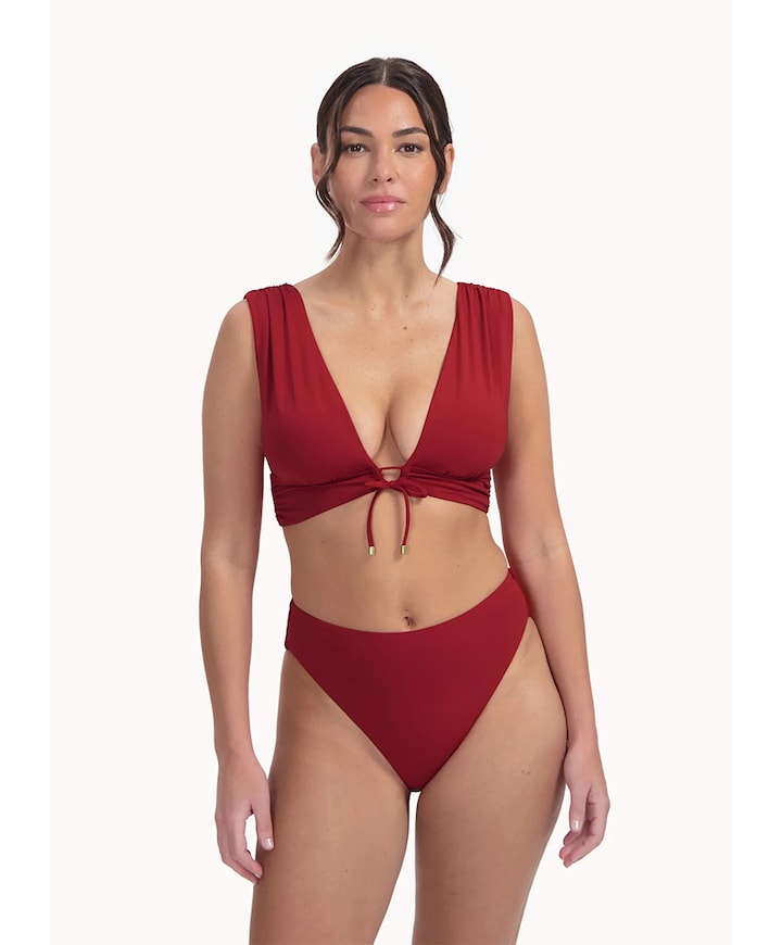 Dames bikinitop rood
