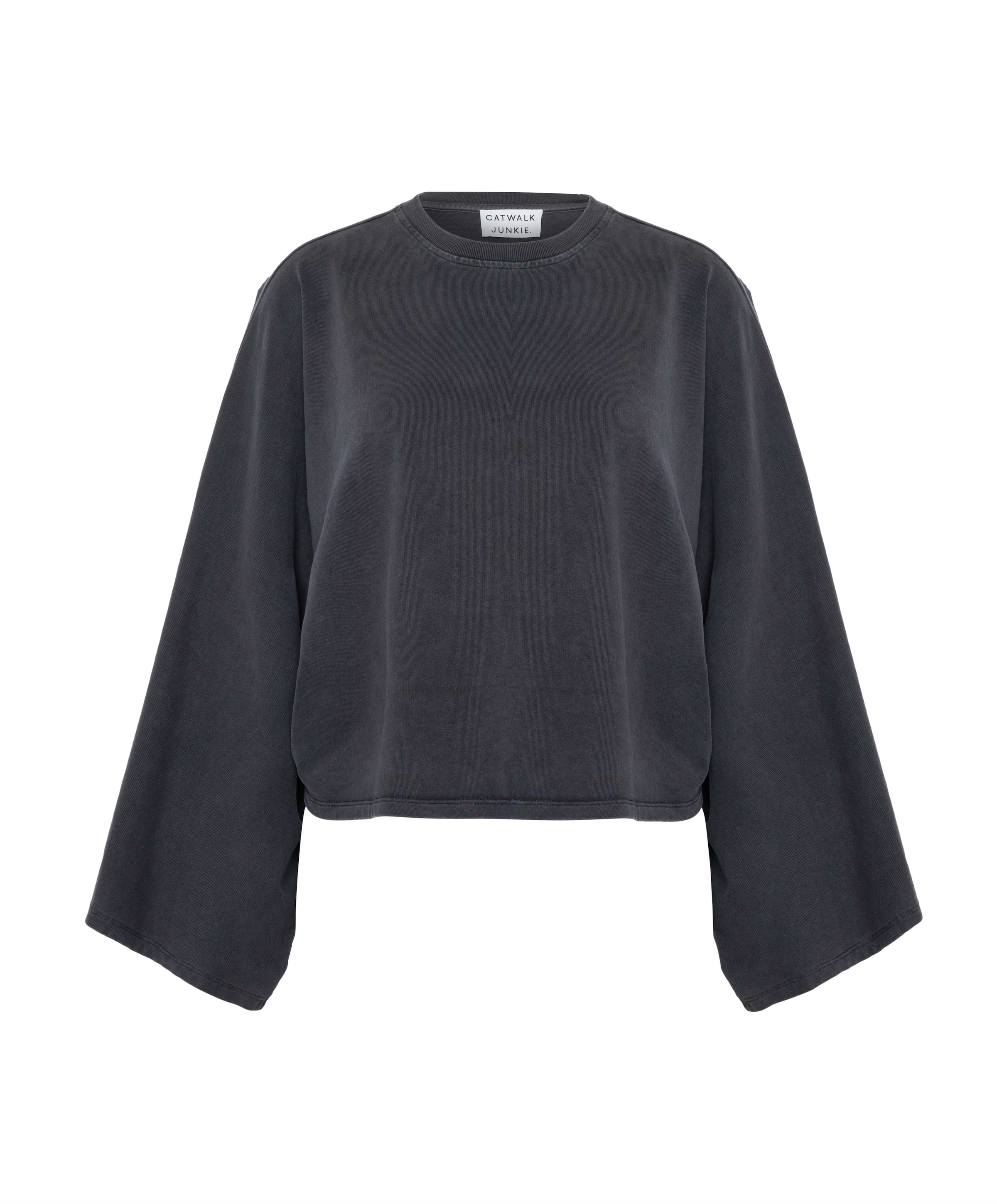 Dames longsleeve grijs