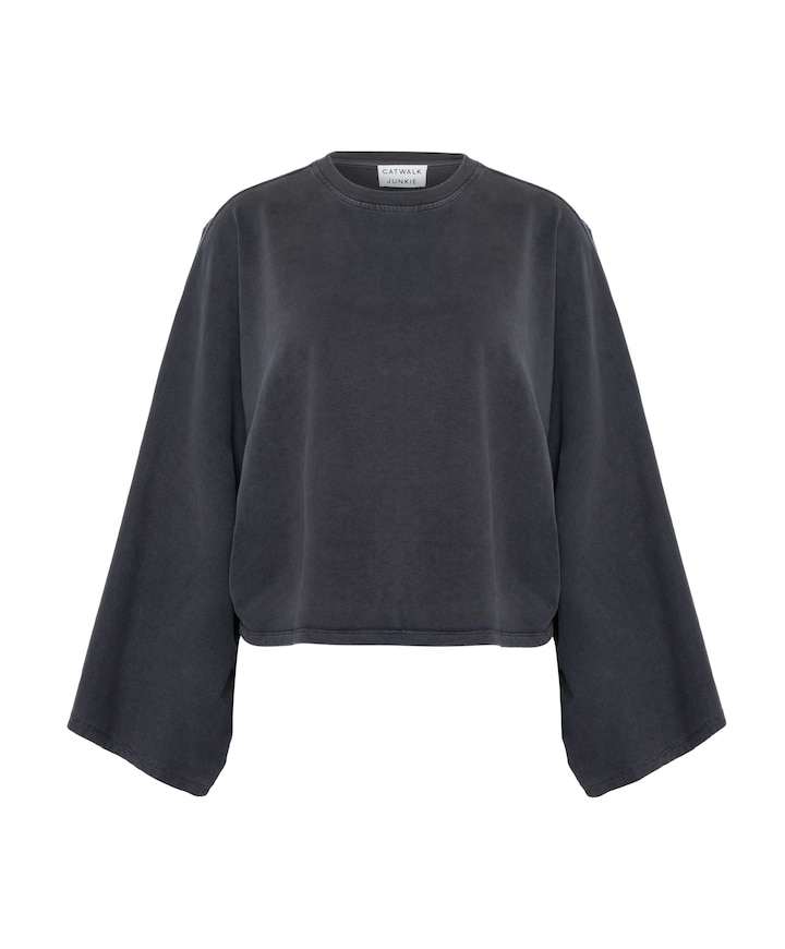 Dames longsleeve grijs