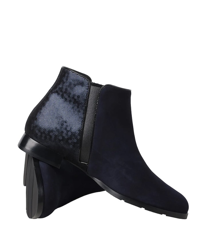 Madeira dames enkellaarzen blauw