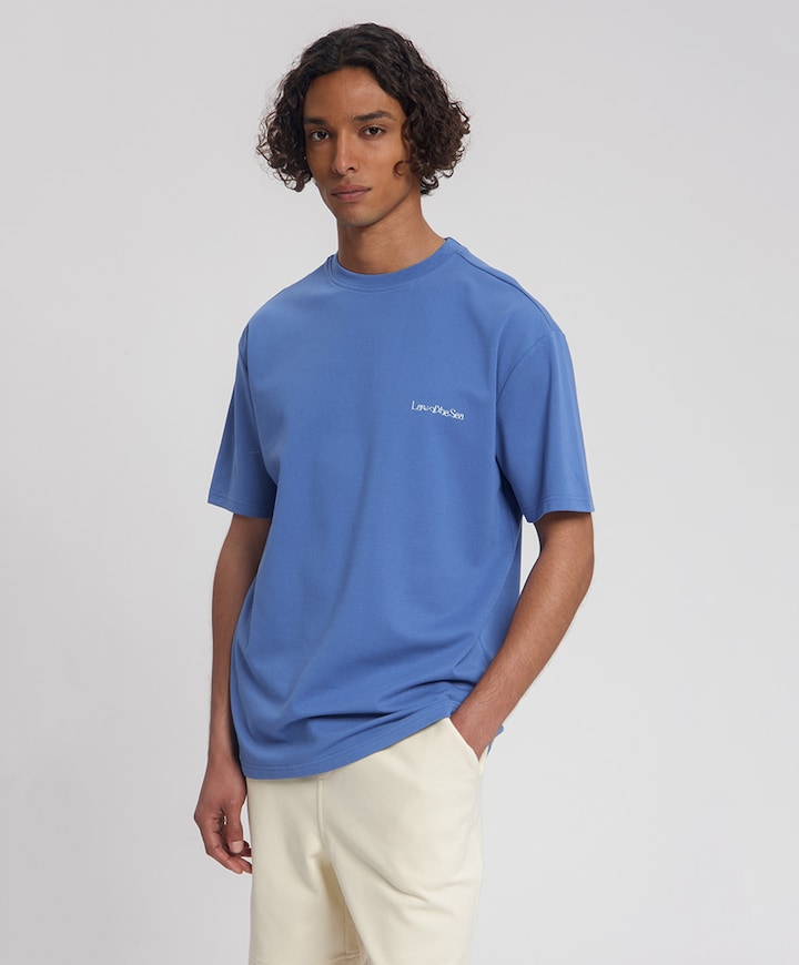 Heren T-shirt blauw