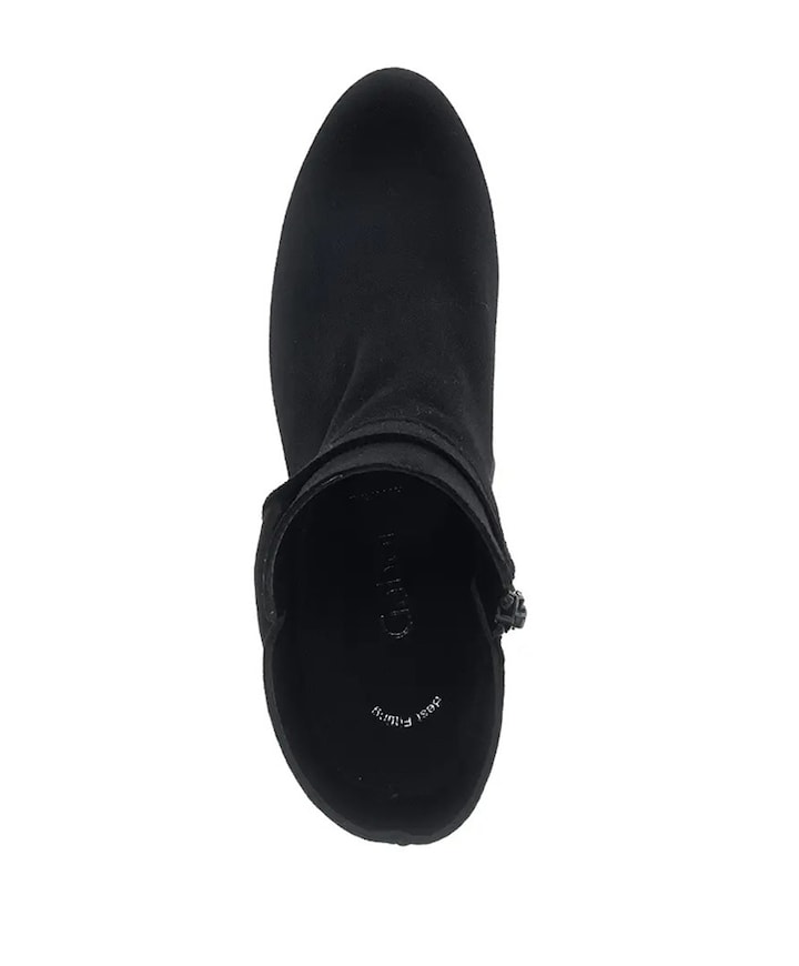 dames enkellaarzen zwart