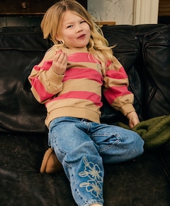 Meisjes sweater beige