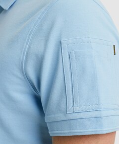 Heren polo blauw