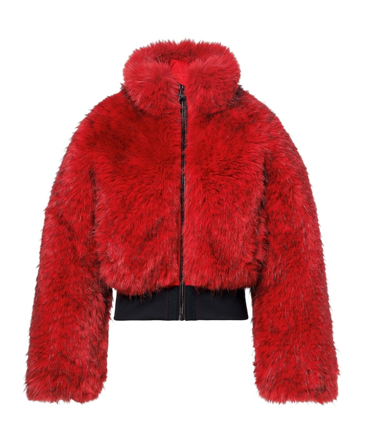 Dames ski-jas rood