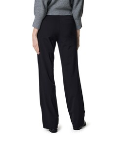 Wide leg travel broek zwart