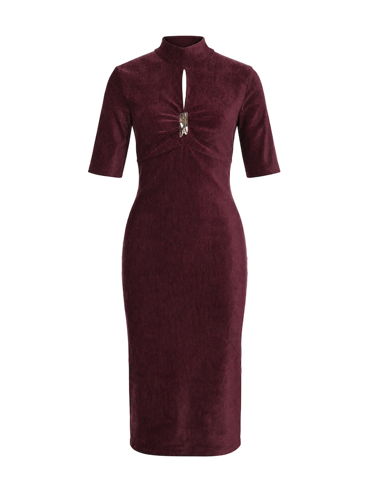 Dames jurk bordeaux