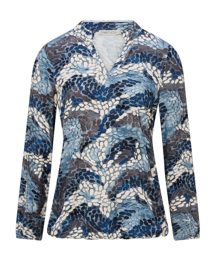 Dames longsleeve blauw