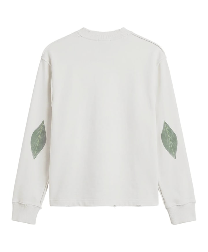 Heren longsleeve ecru