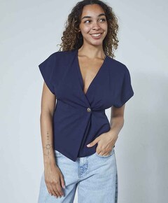 Dames top blauw