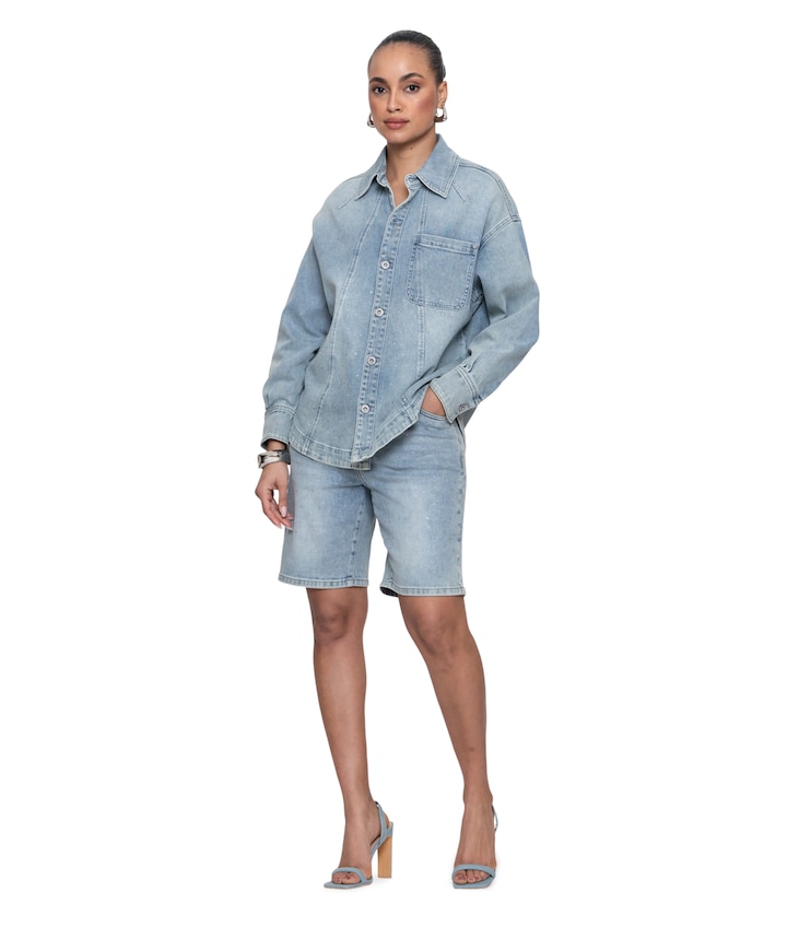 Jeans shorts stones dames korte broek blauw
