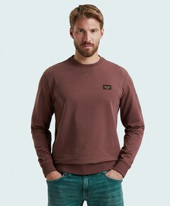 Heren longsleeve bruin