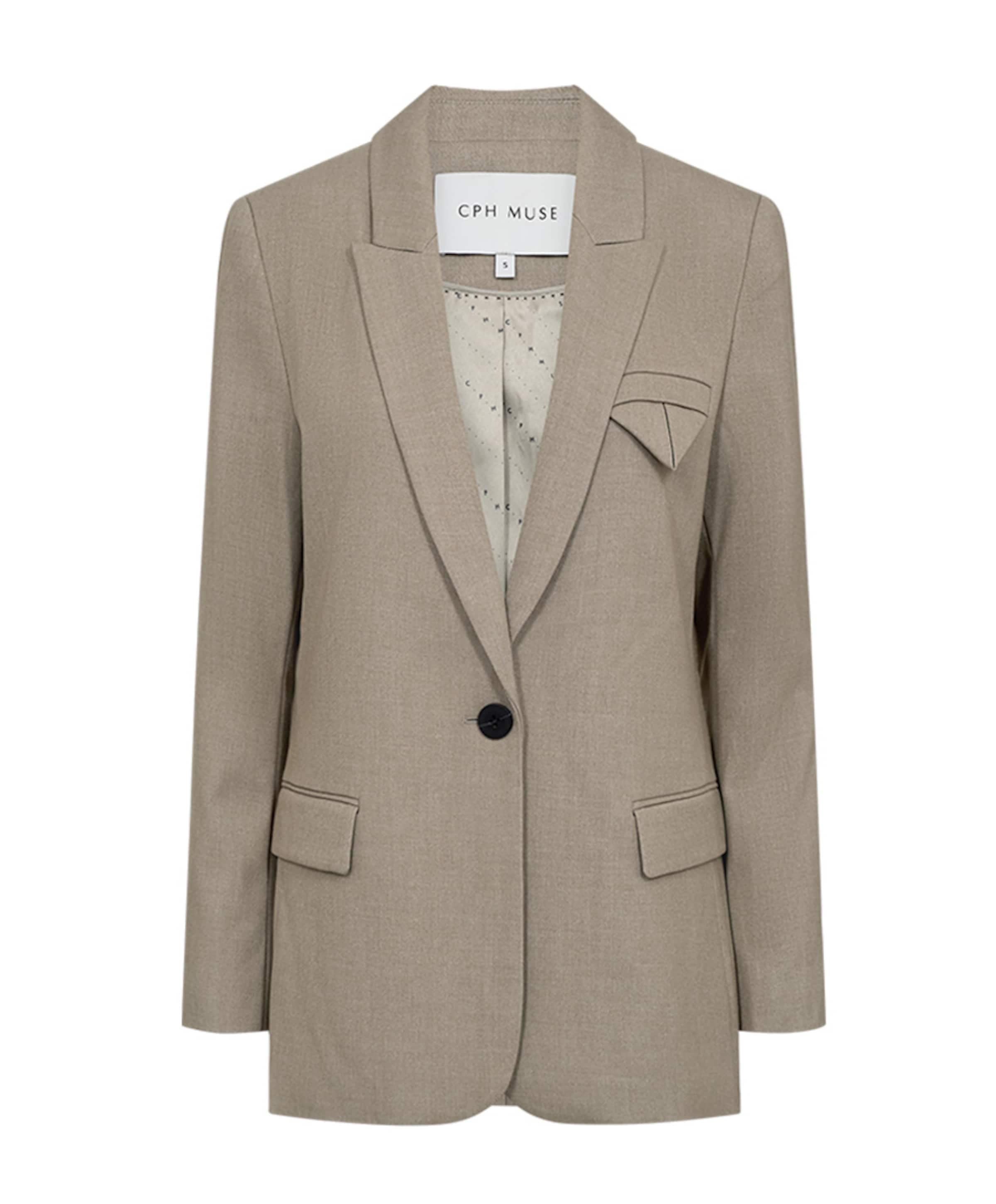 Dames blazer beige