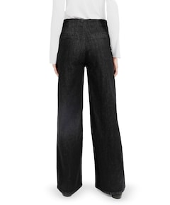 Hoge taille dames broek zwart