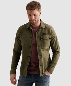 Heren overhemd lange mouw groen
