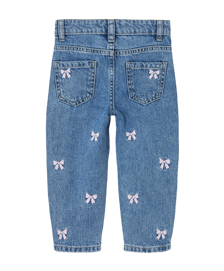 NMFBELLA MOM EMB JEANS 3285-BE R jeans blauw