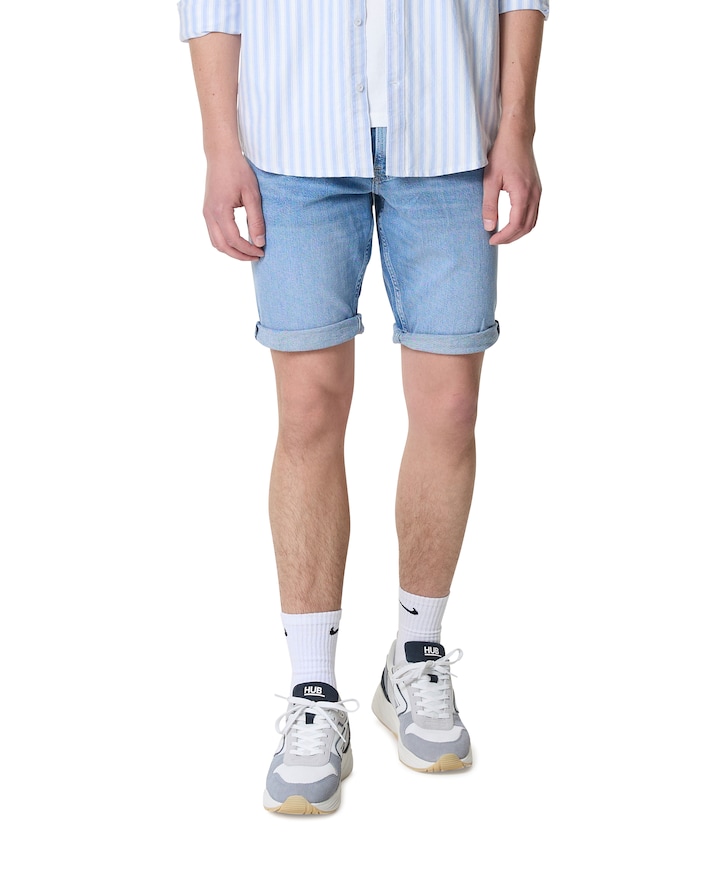 RONNIE SHORT BJ8131 heren korte broek blauw
