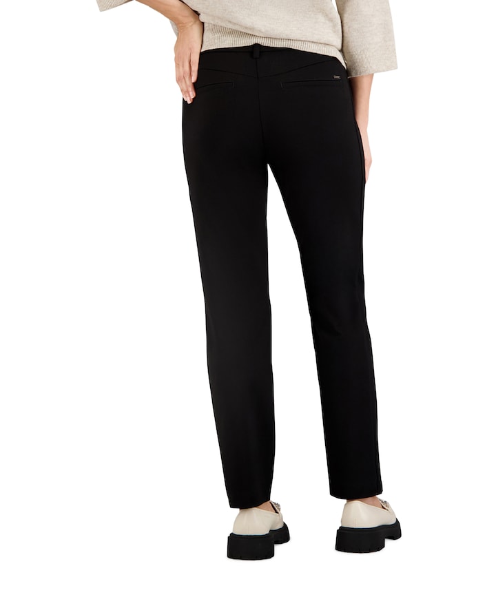 Pull On Slim broek zwart