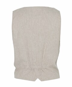 Dames gilet beige