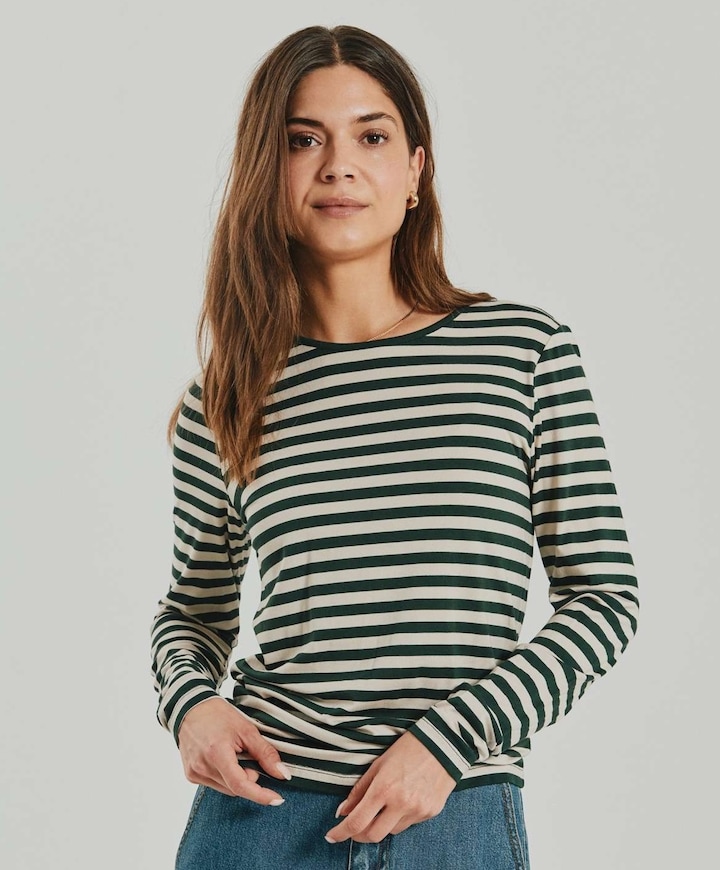 Dames longsleeve groen